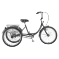 Husky Bicycles Industrial Tricycle, 600 lb Cap, 26" Wheels, Black, Basket/Solid Tires 160-309